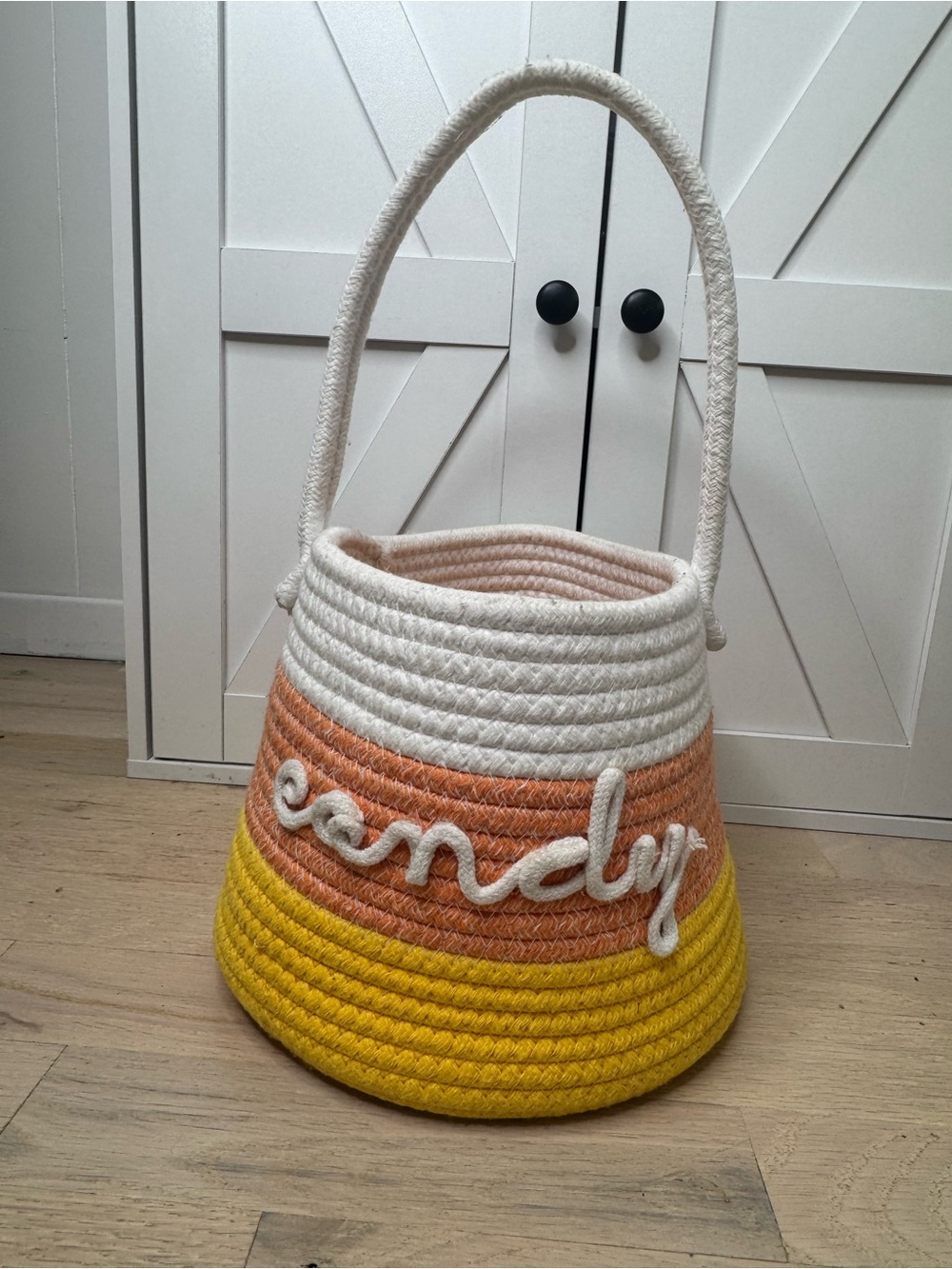 Candy Corn Robe Basket